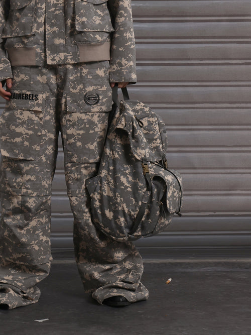 CHAI REBELS Camo Drawstring Bag