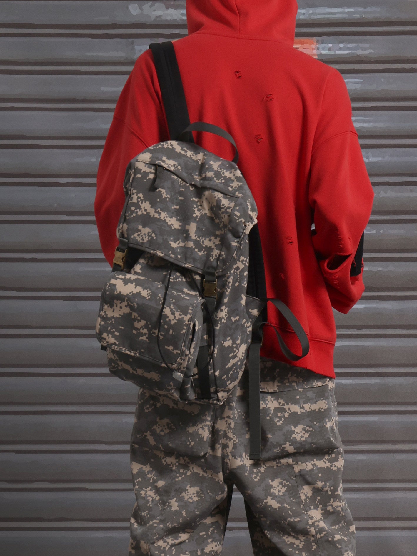 CHAI REBELS Camo Drawstring Bag