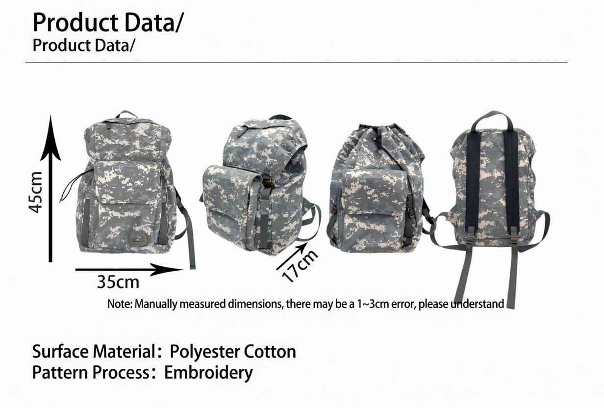 CHAI REBELS Camo Drawstring Bag
