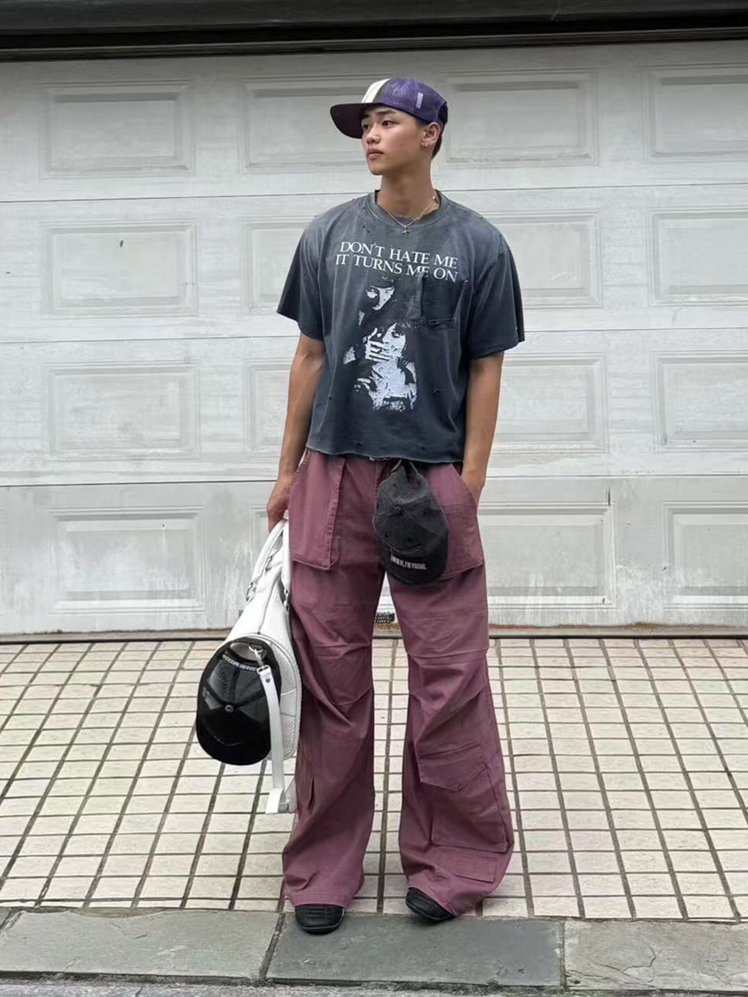 PROJECT GR Washed Distressed Tee
