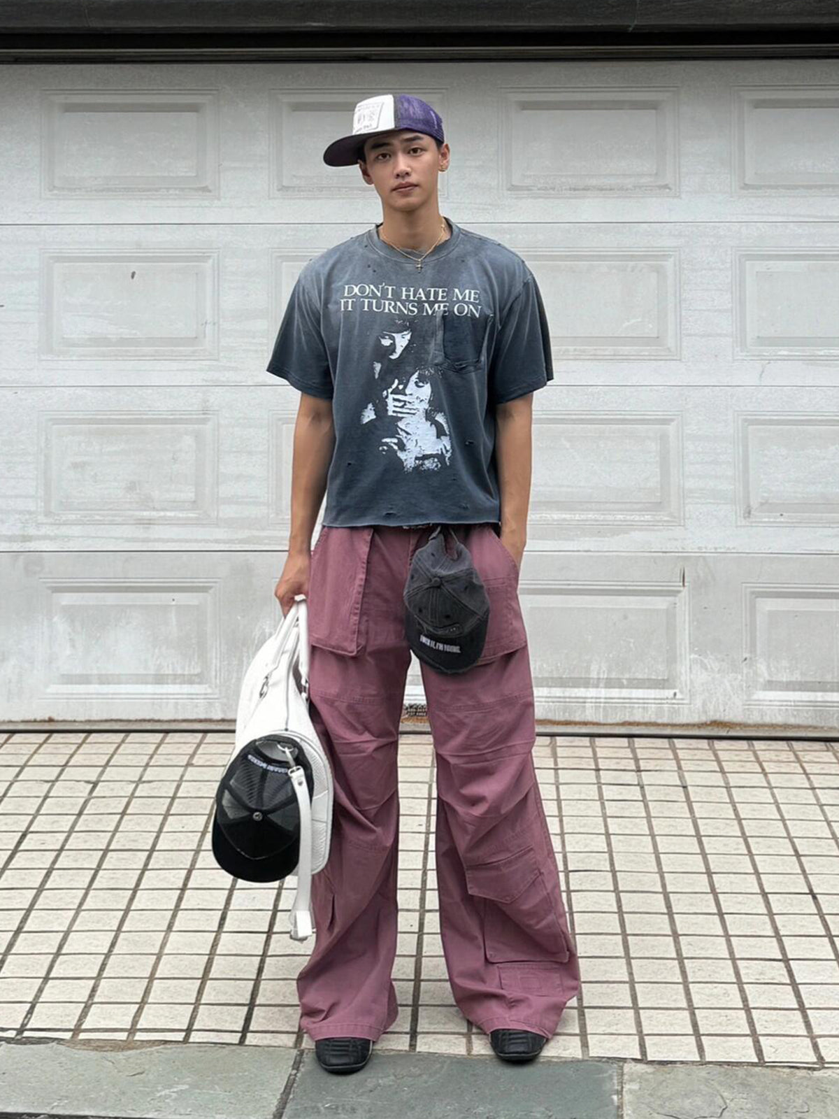 PROJECT GR Washed Distressed Tee