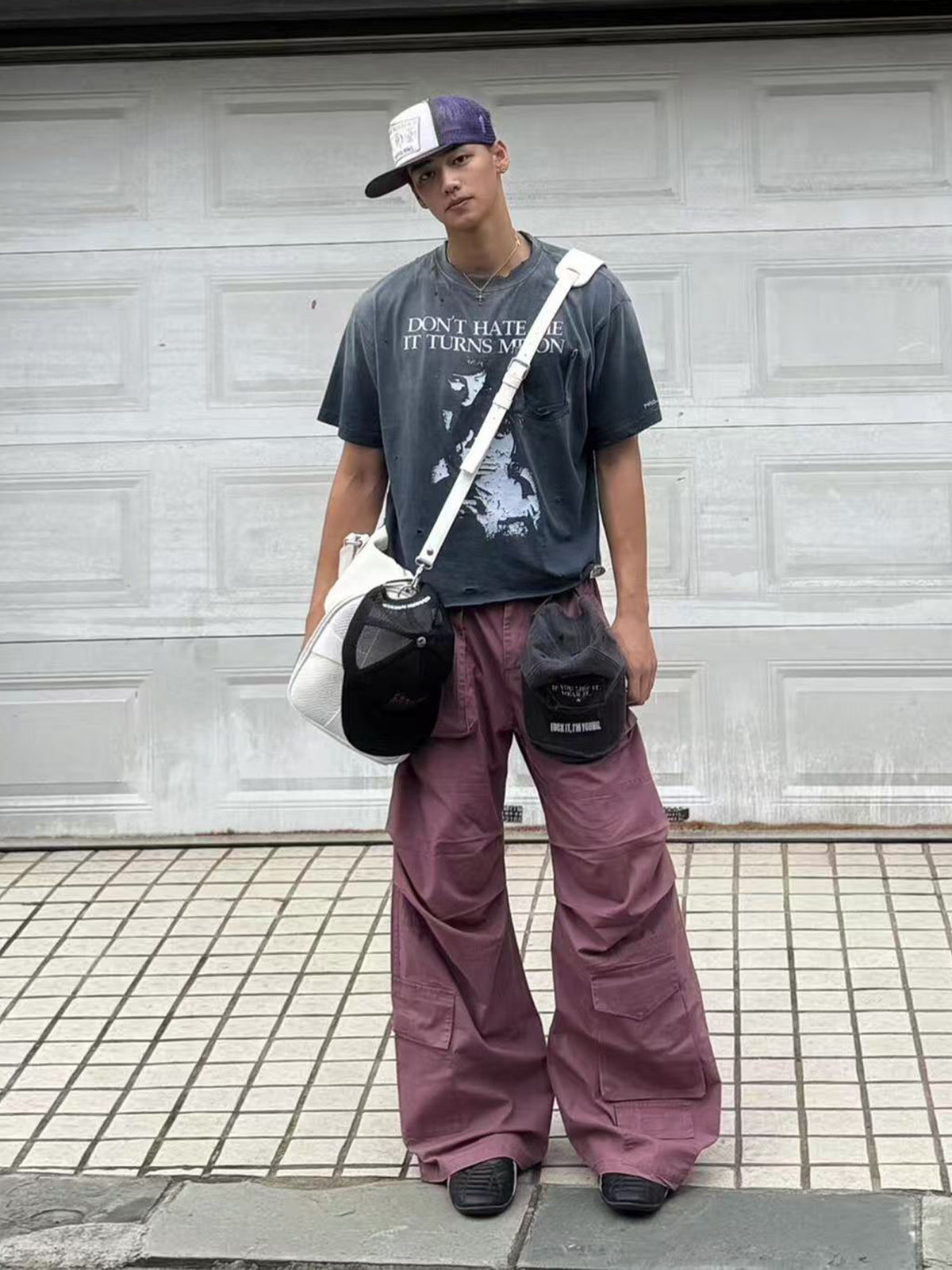 PROJECT GR Washed Distressed Tee