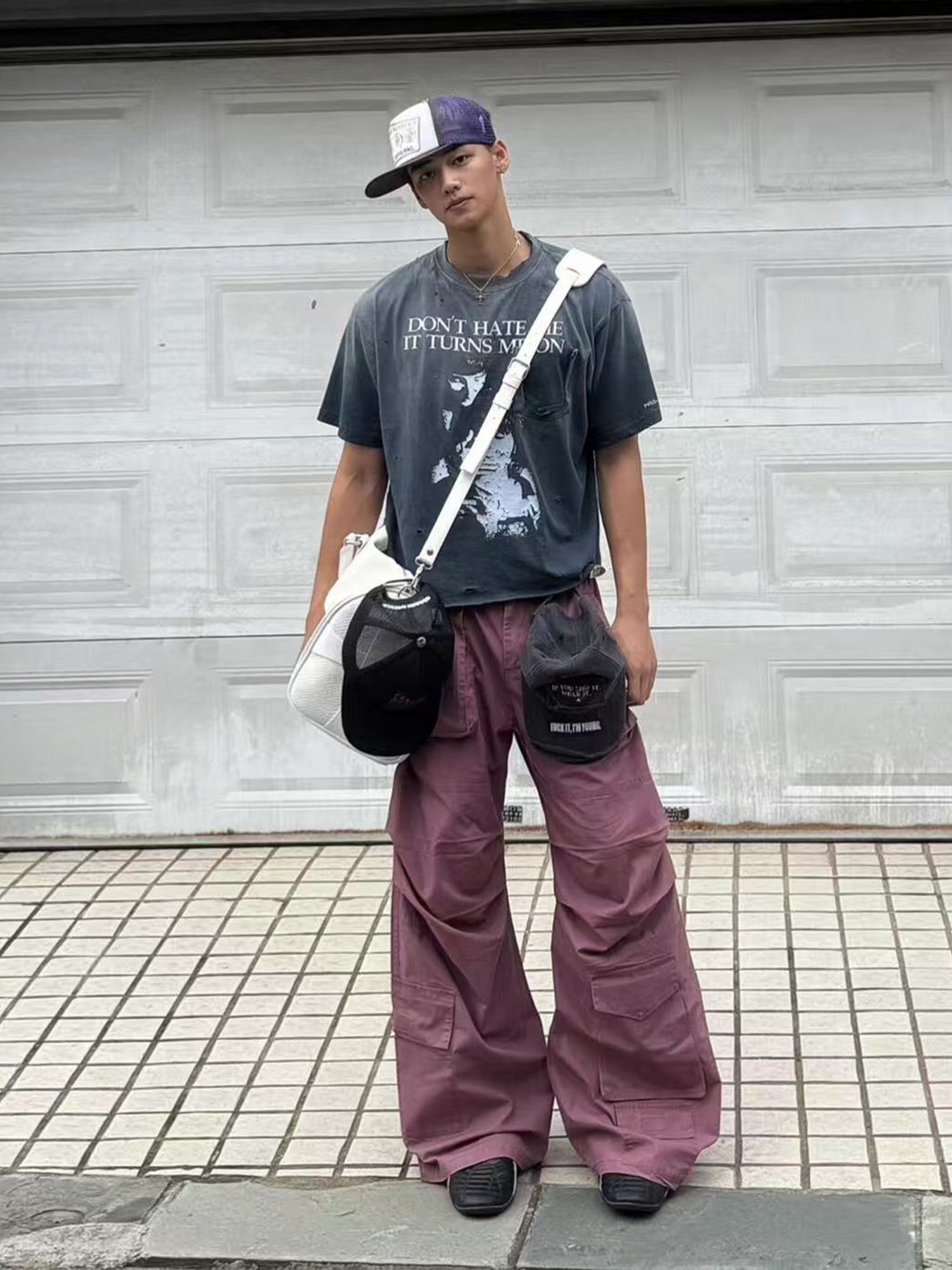 PROJECT GR Washed Distressed Tee